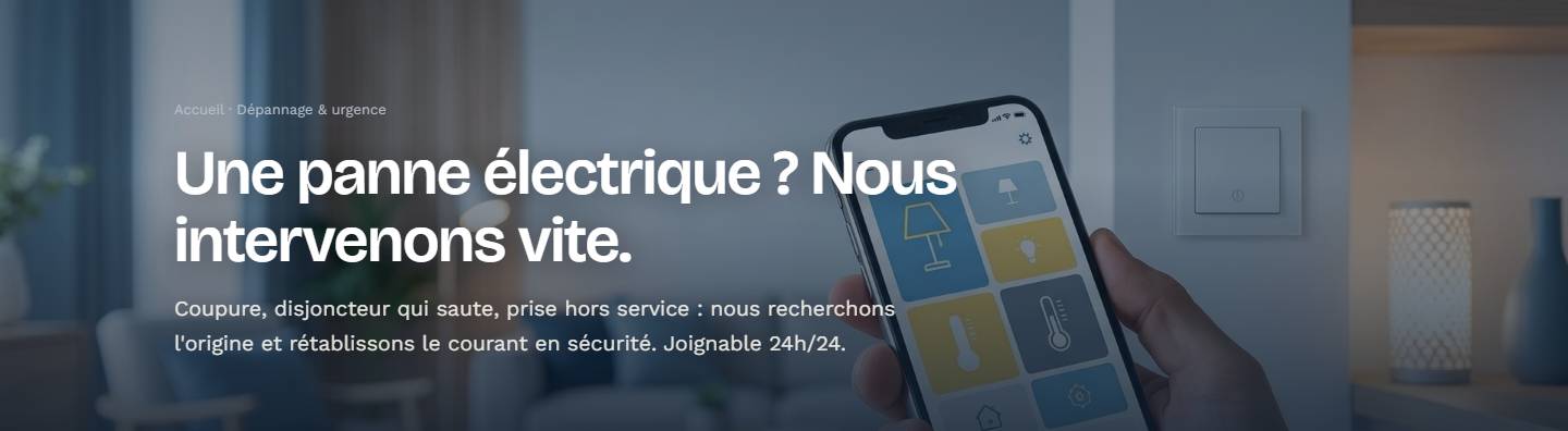 hero — Une panne électrique ? Nous intervenons vite.