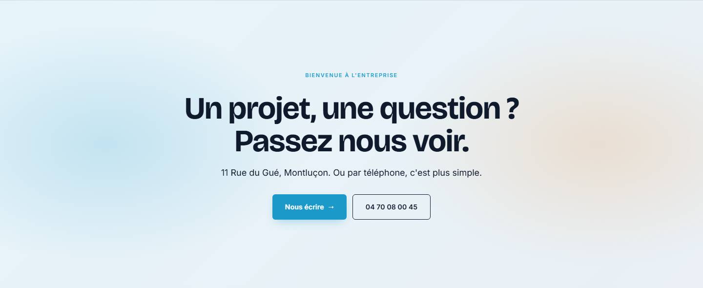cta — Un projet, une question ?Passez nous voir.