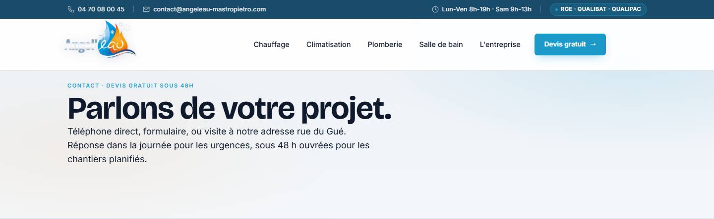 hero — Parlons de votre projet.