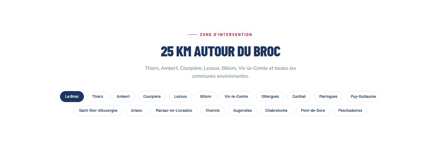 section — 25 km autour du Broc