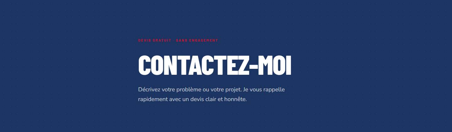 hero — Contactez-moi