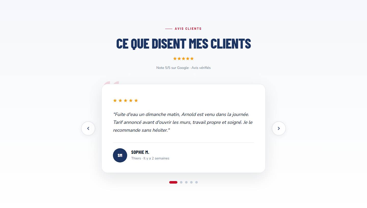 section — Ce que disent mes clients
