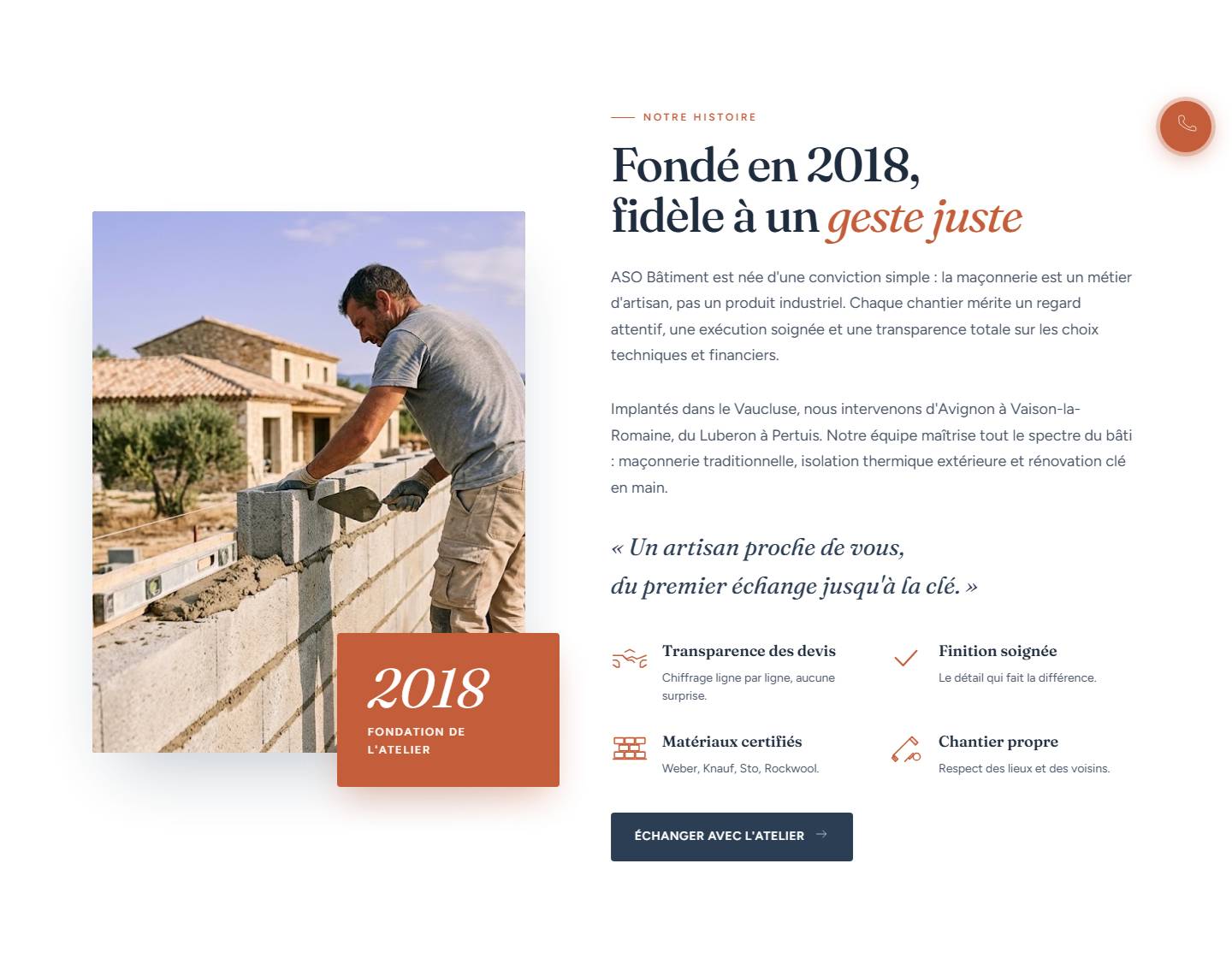 apropos — Fondé en 2018,fidèle à un geste juste