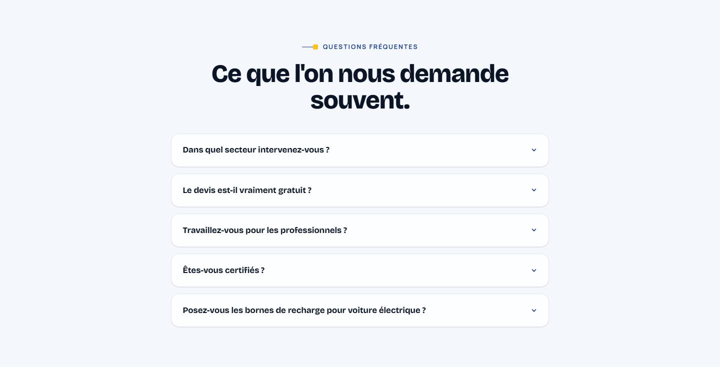 faq — Ce que l'on nous demande souvent.