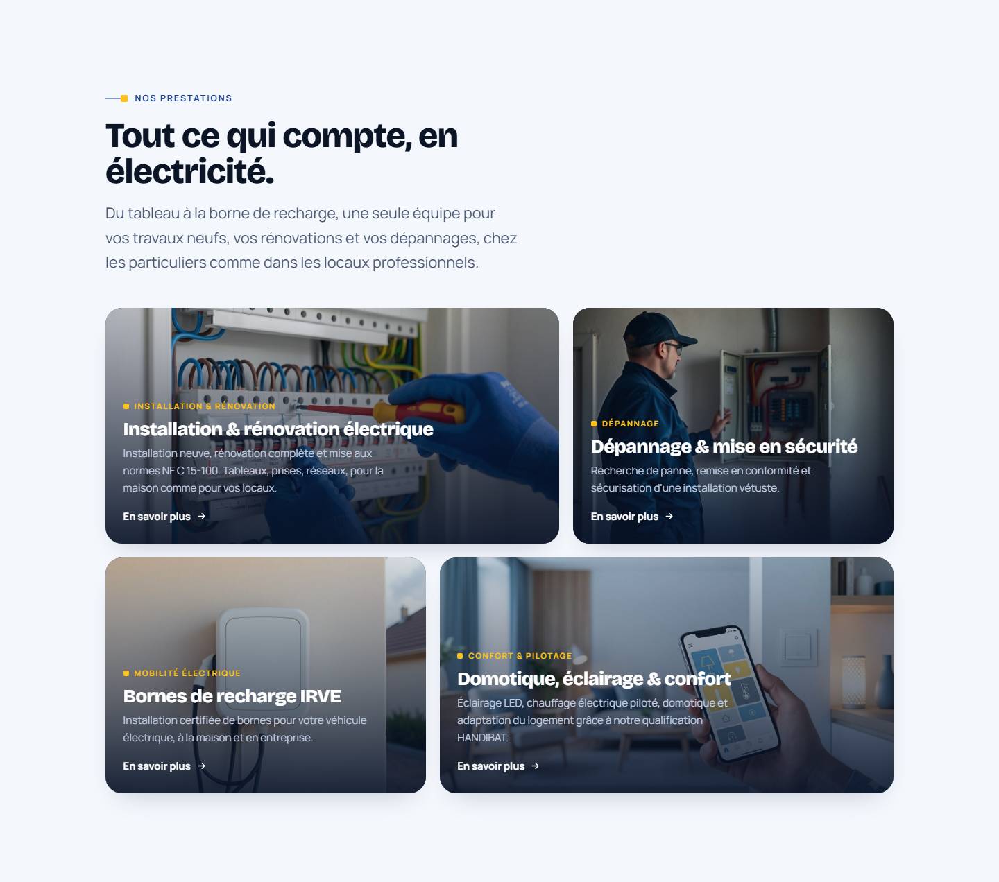 services — Tout ce qui compte, en électricité.