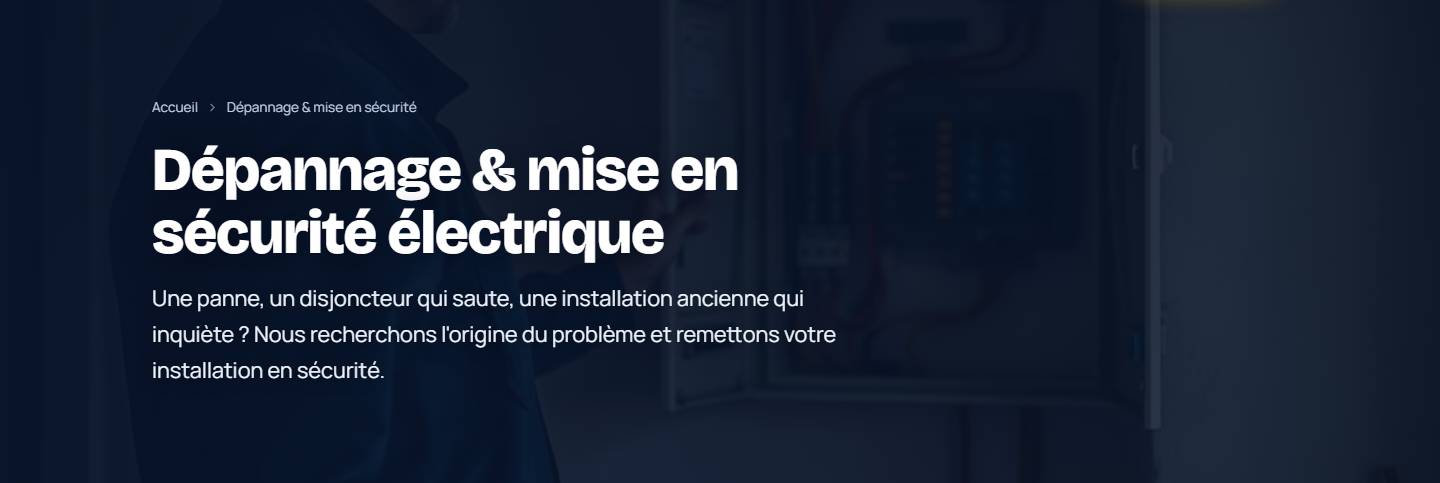 hero — Dépannage & mise en sécurité électrique
