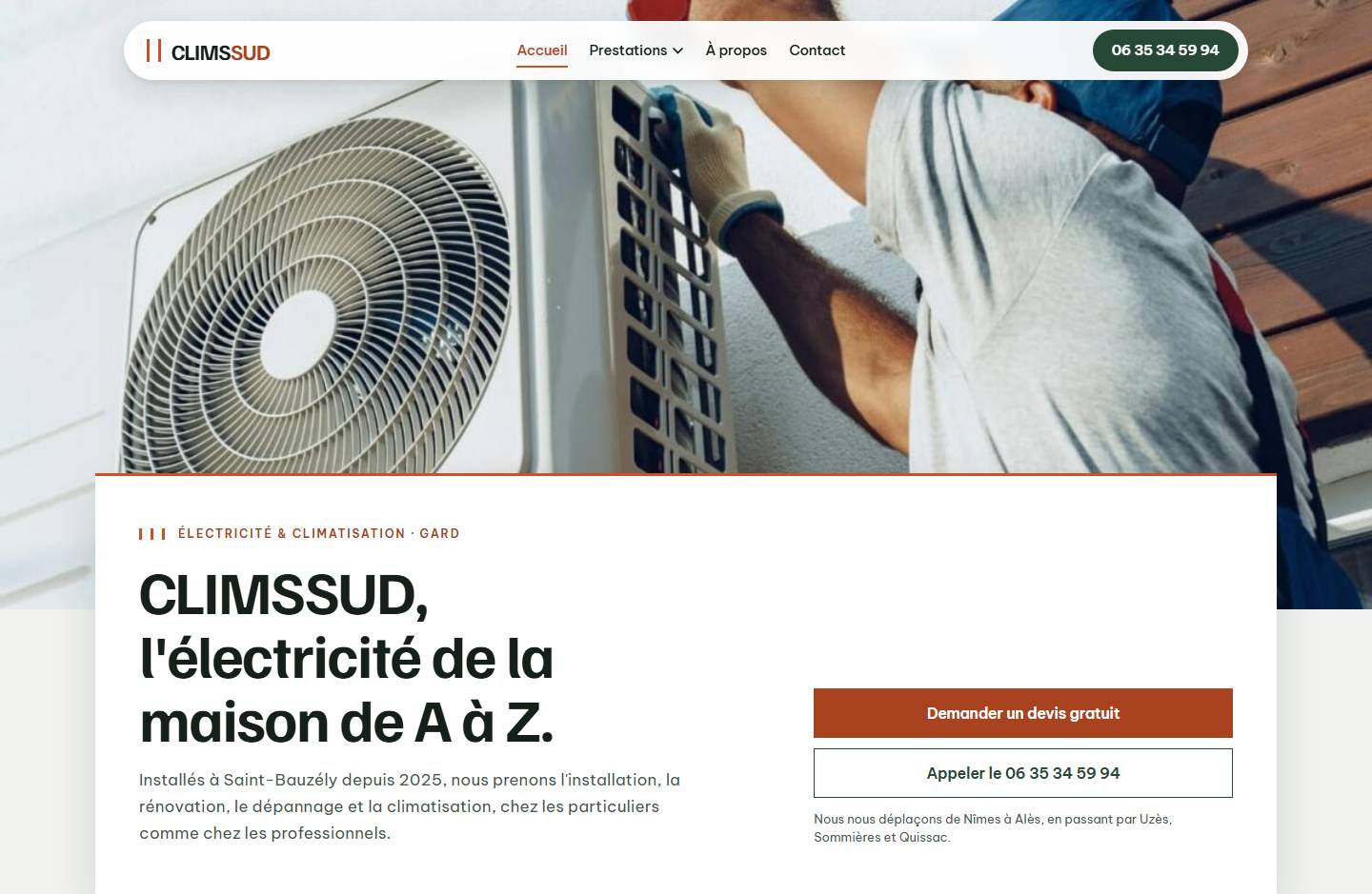 section — CLIMSSUD, l'électricité de la maison de A à Z.