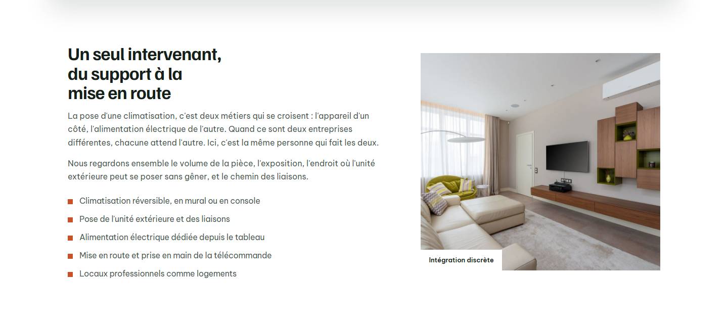 section — Un seul intervenant, du support à la mise en route