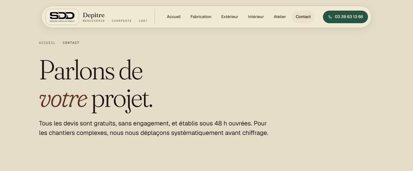 hero — Parlons de votre projet.