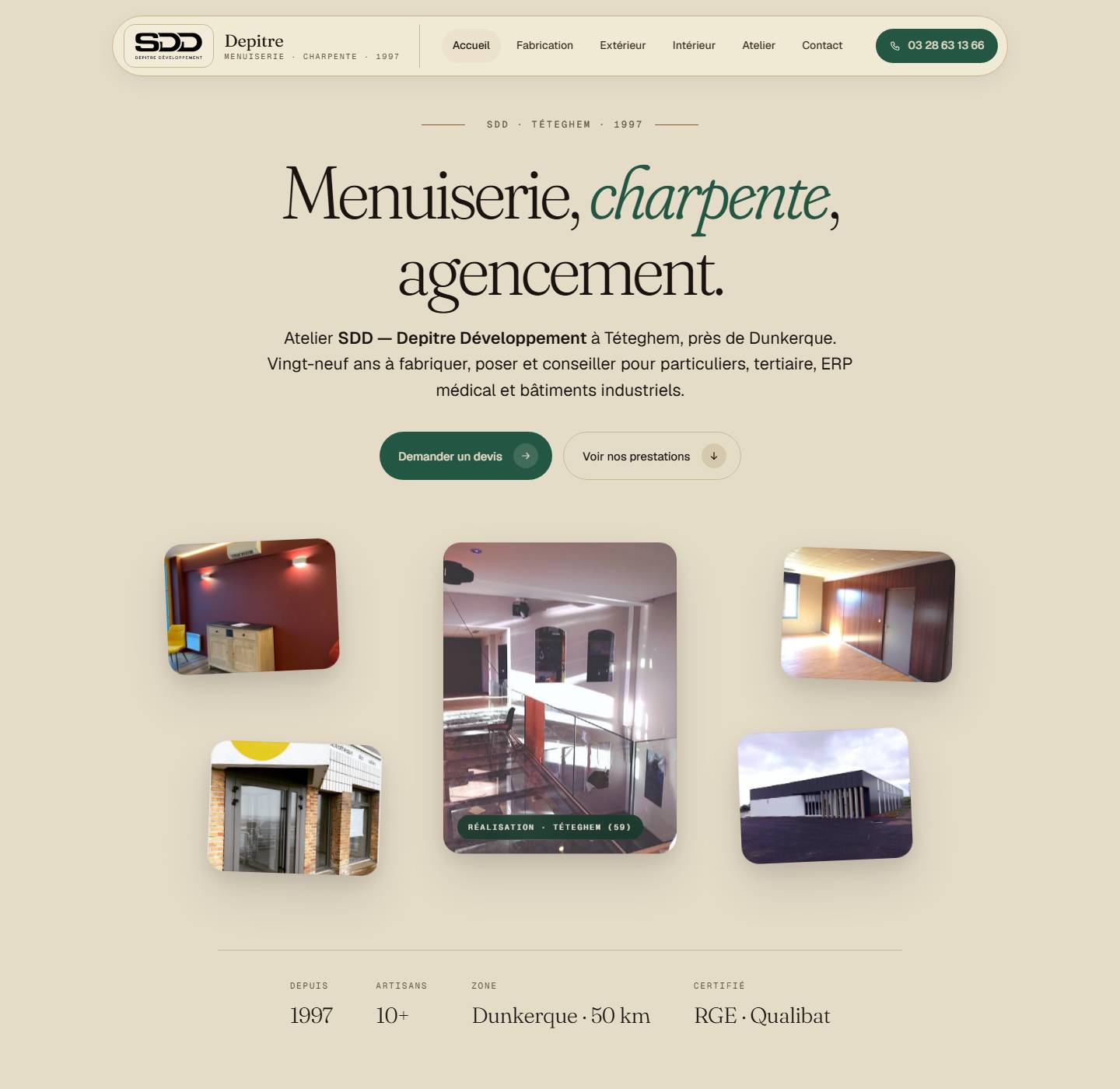 hero — Menuiserie, charpente, agencement.