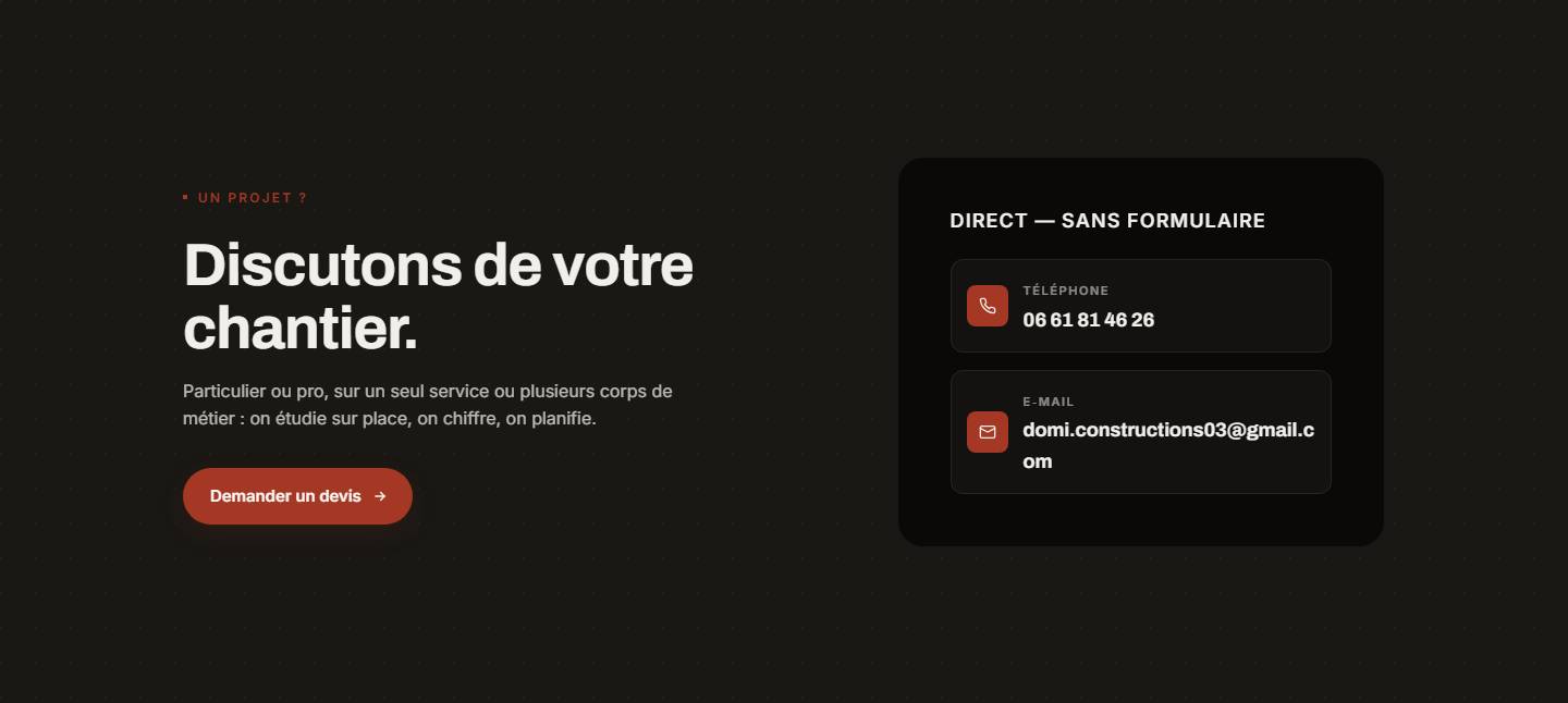 cta — Discutons de votre chantier.