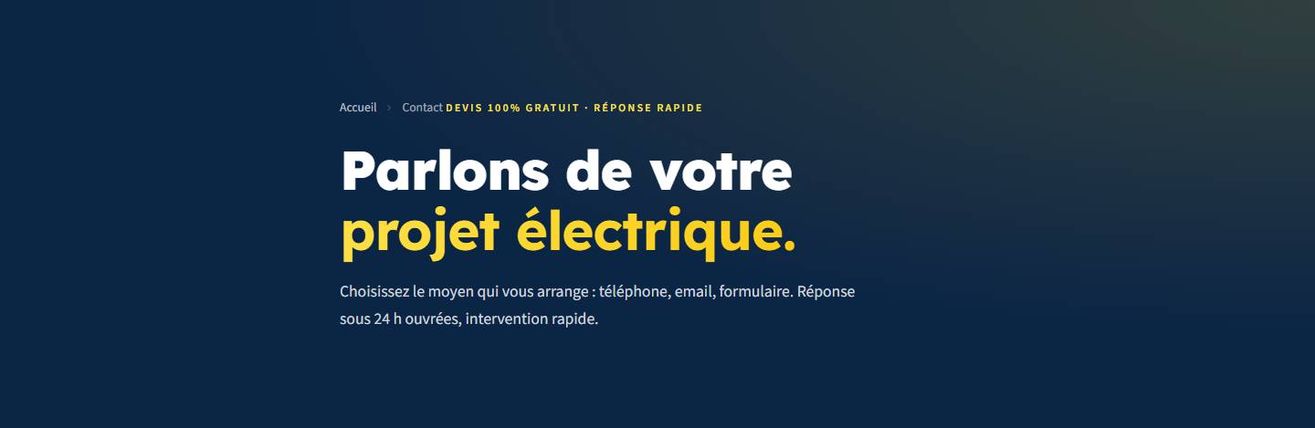 hero — Parlons de votreprojet électrique.