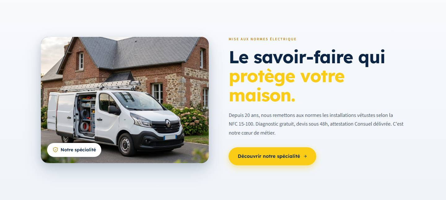 section — Le savoir-faire quiprotège votre maison.