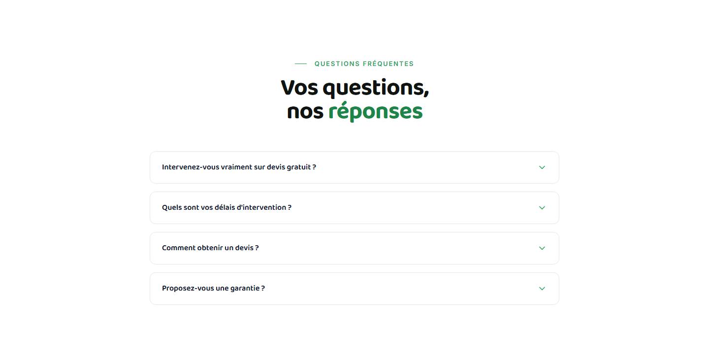 faq — Vos questions, nos réponses