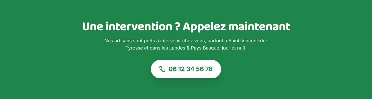 partenaires — Une intervention ? Appelez maintenant
