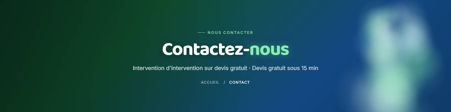 section — Contactez-nous