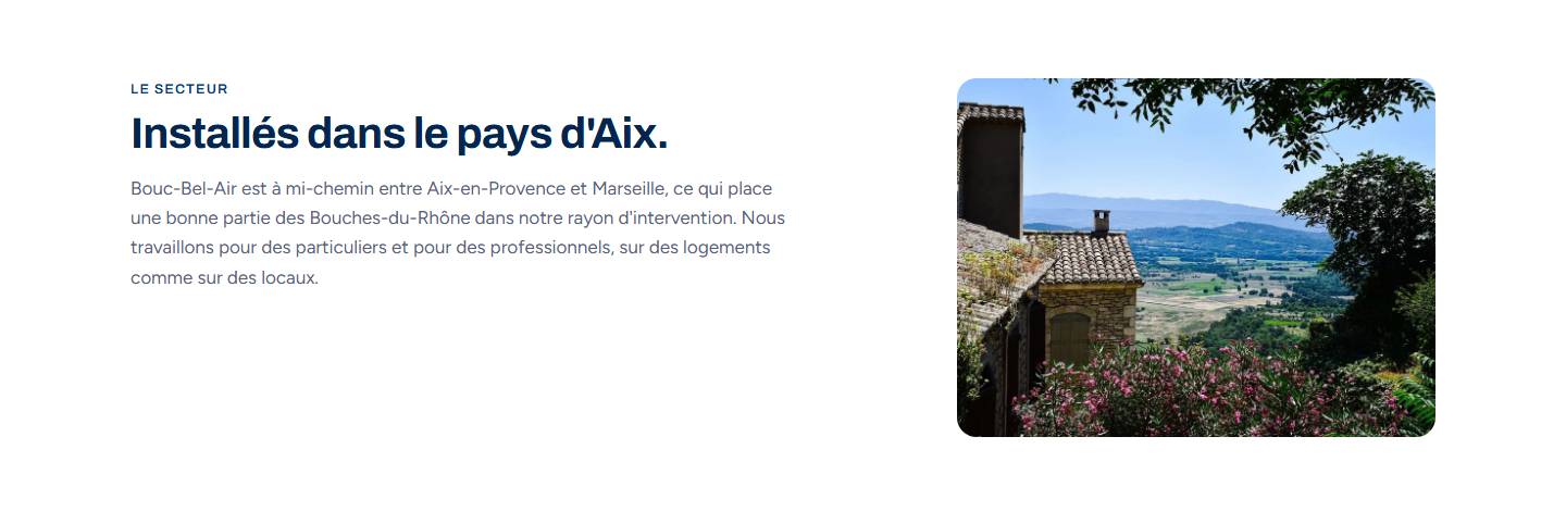 section — Installés dans le pays d'Aix.