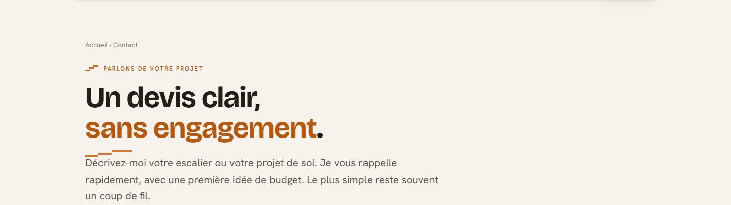 hero — Un devis clair, sans engagement.
