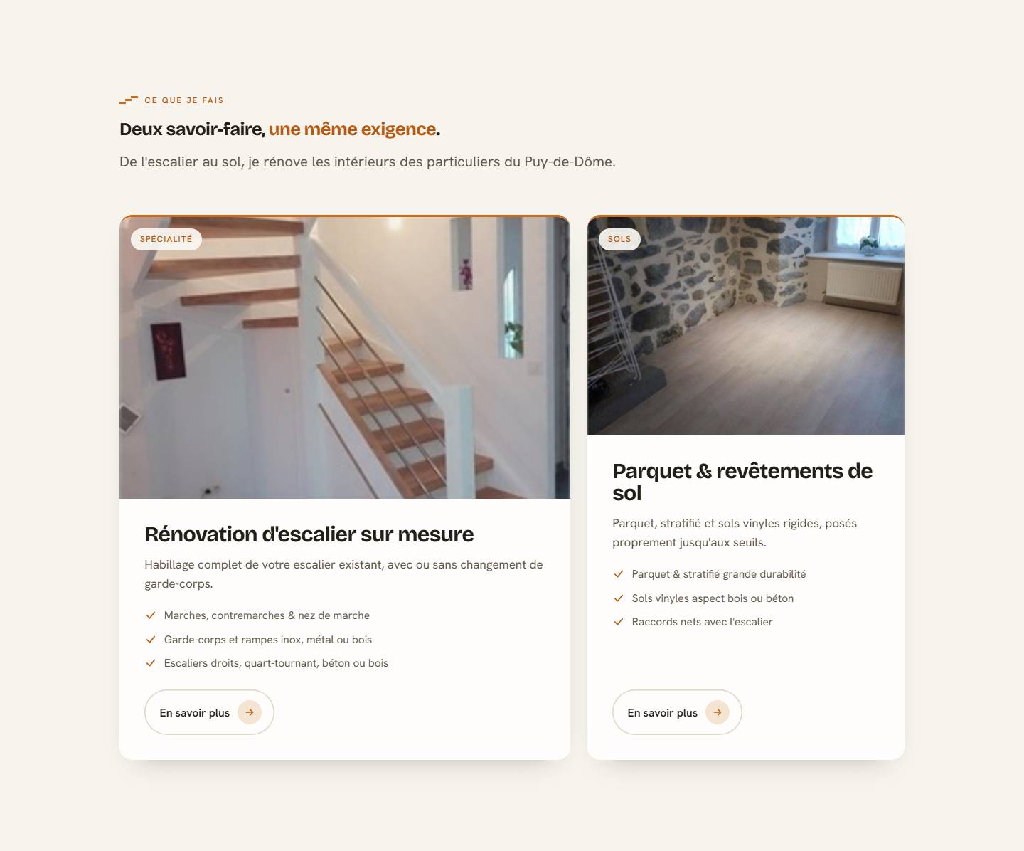 services — Deux savoir-faire, une même exigence.