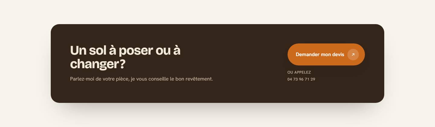 cta — Un sol à poser ou à changer ?