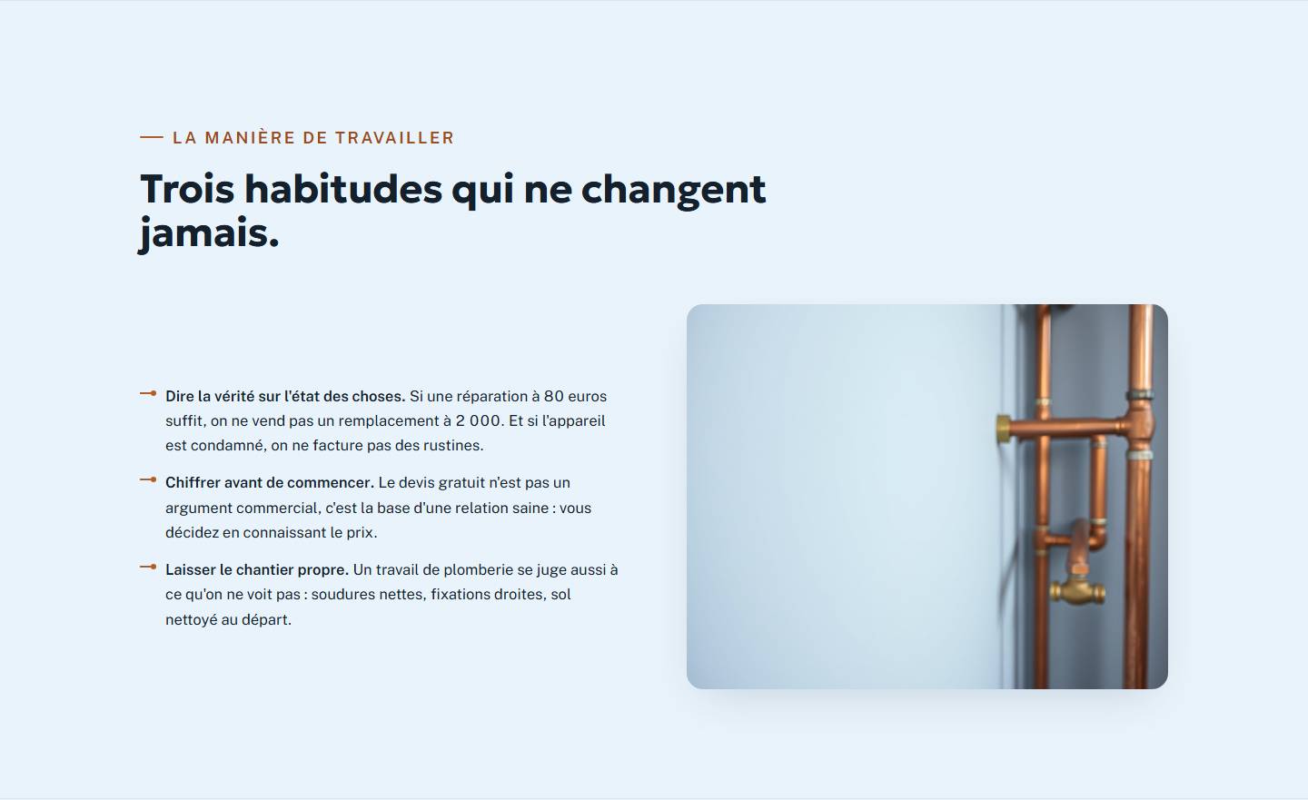 zone — Trois habitudes qui ne changent jamais.