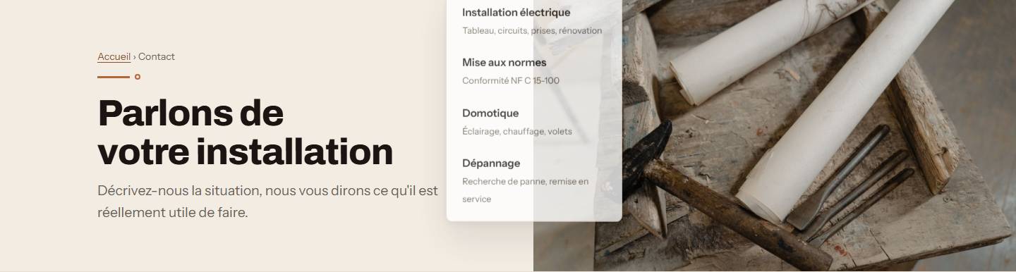 hero — Parlons de votre installation