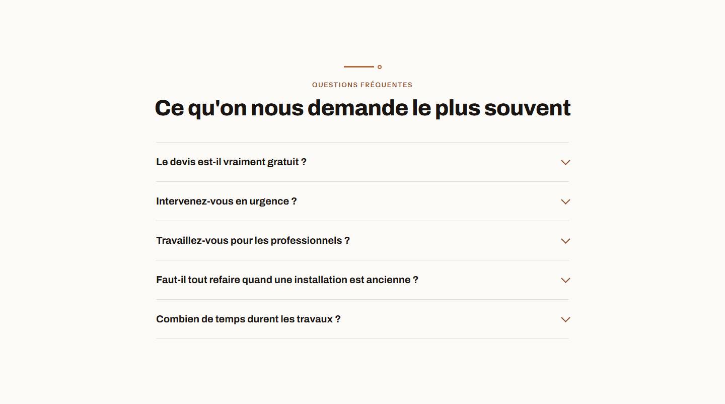 faq — Ce qu'on nous demande le plus souvent