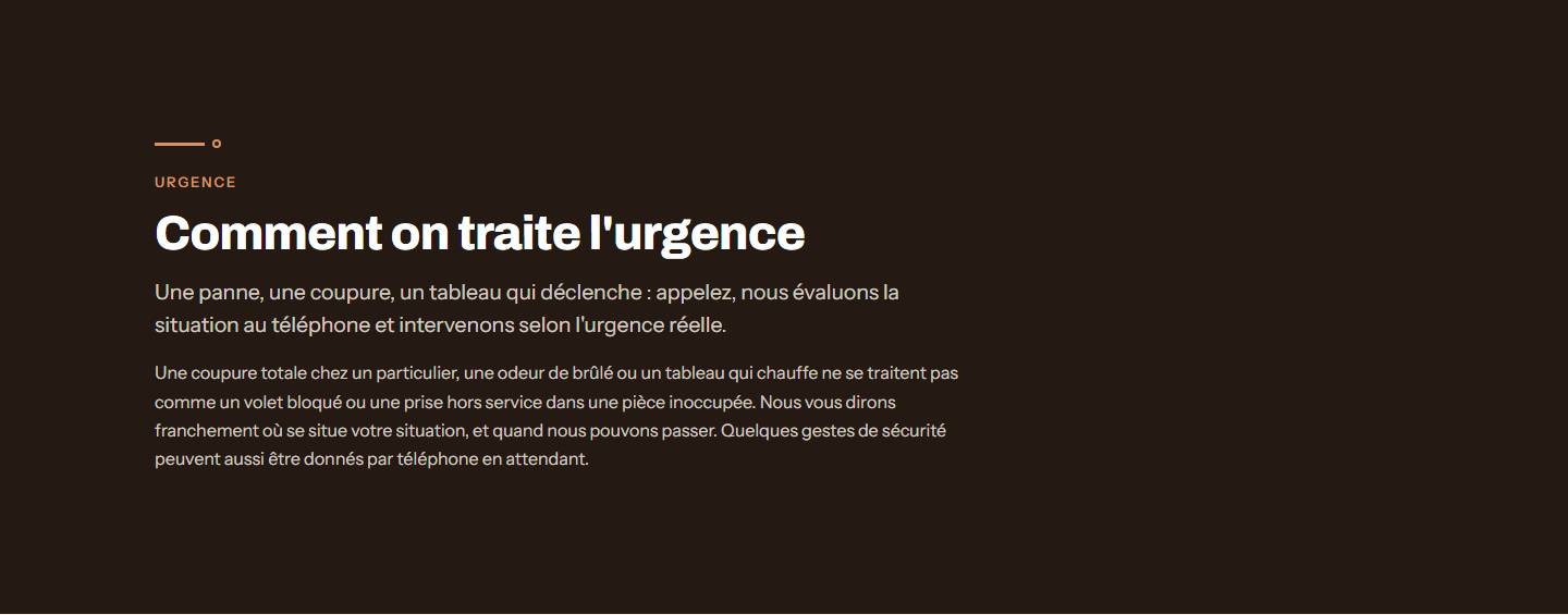 section — Comment on traite l'urgence