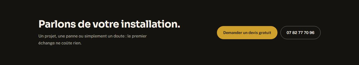 cta — Parlons de votre installation.