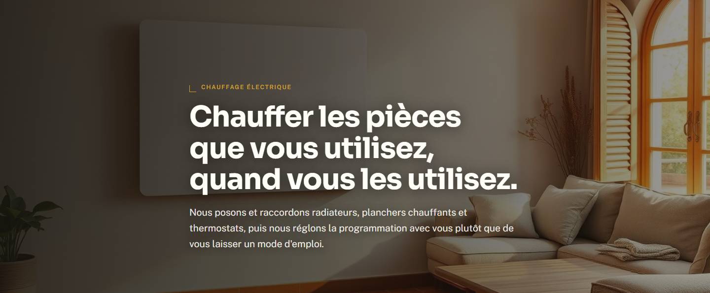 hero — Chauffer les pièces que vous utilisez, quand vous les utilisez.