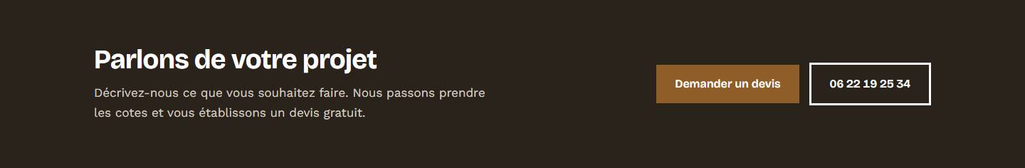section — Parlons de votre projet
