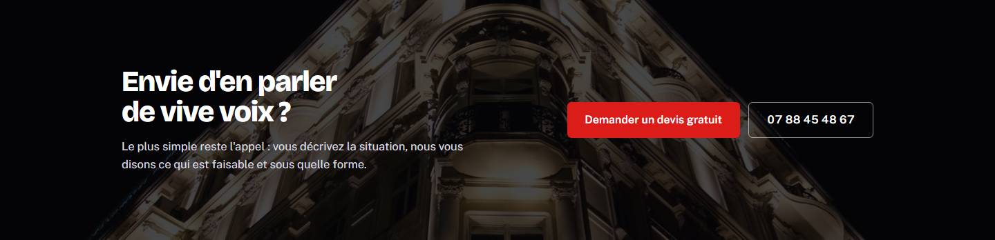 cta — Envie d'en parler de vive voix ?