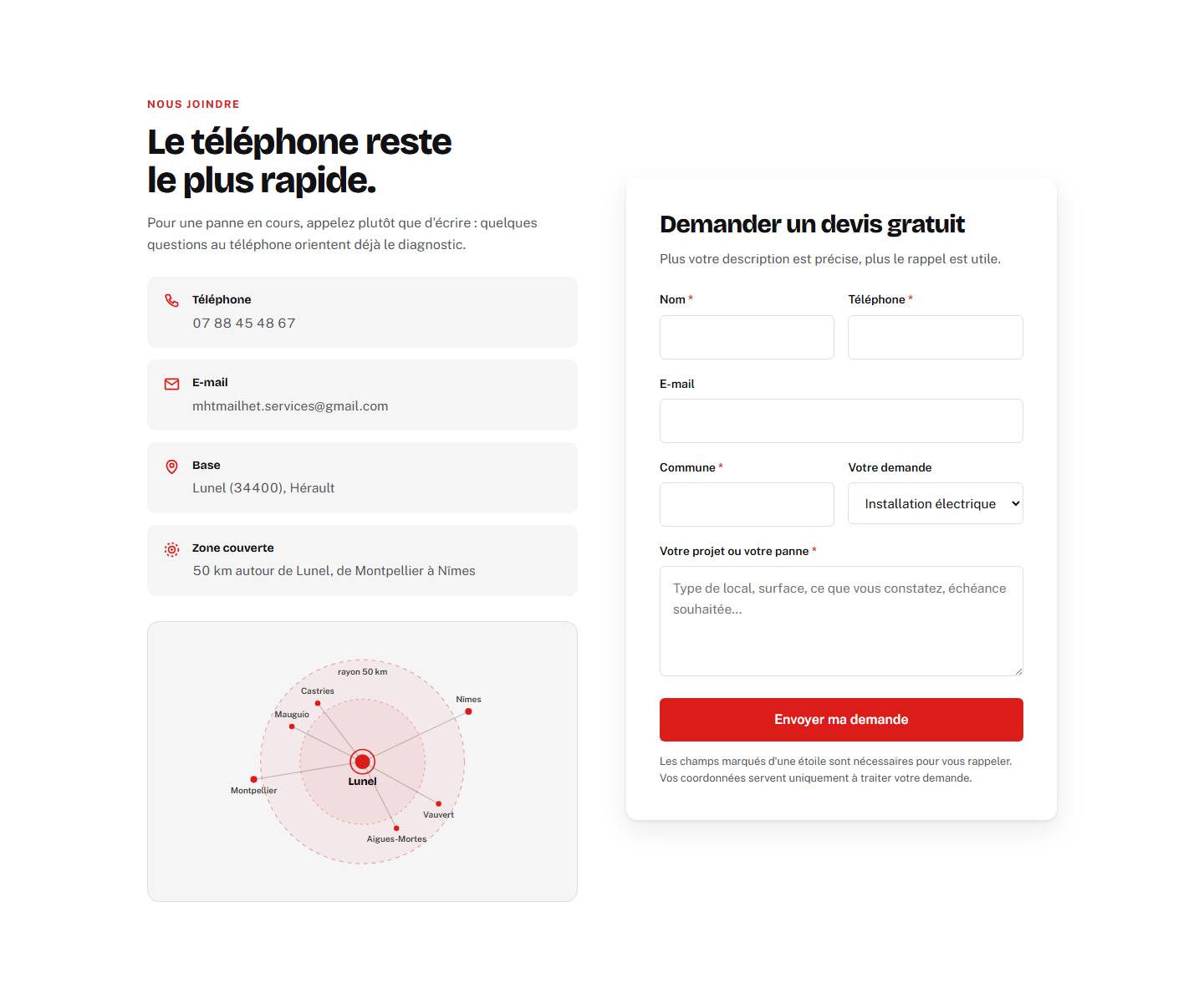 section — Le téléphone reste le plus rapide.