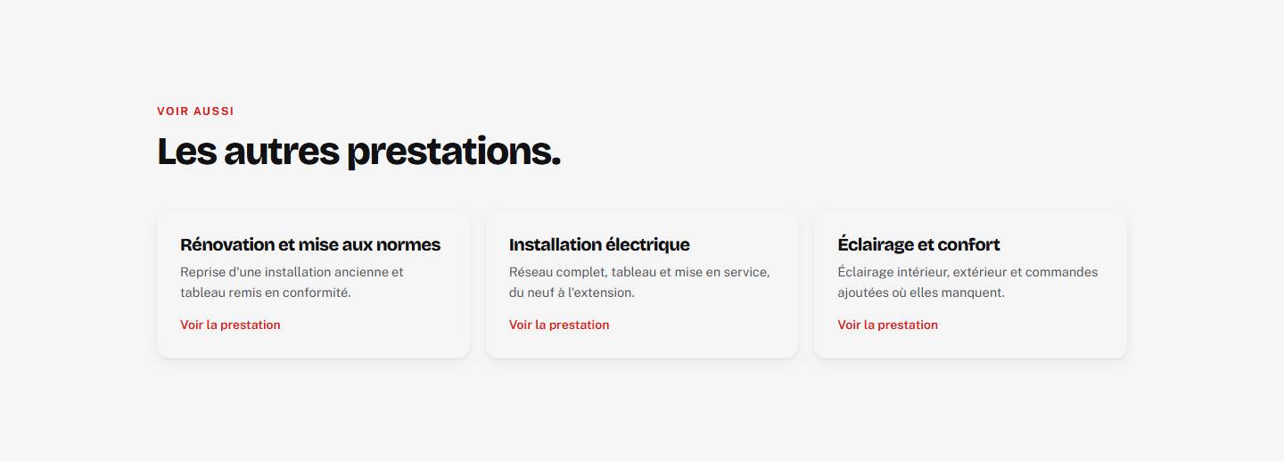 section — Les autres prestations.