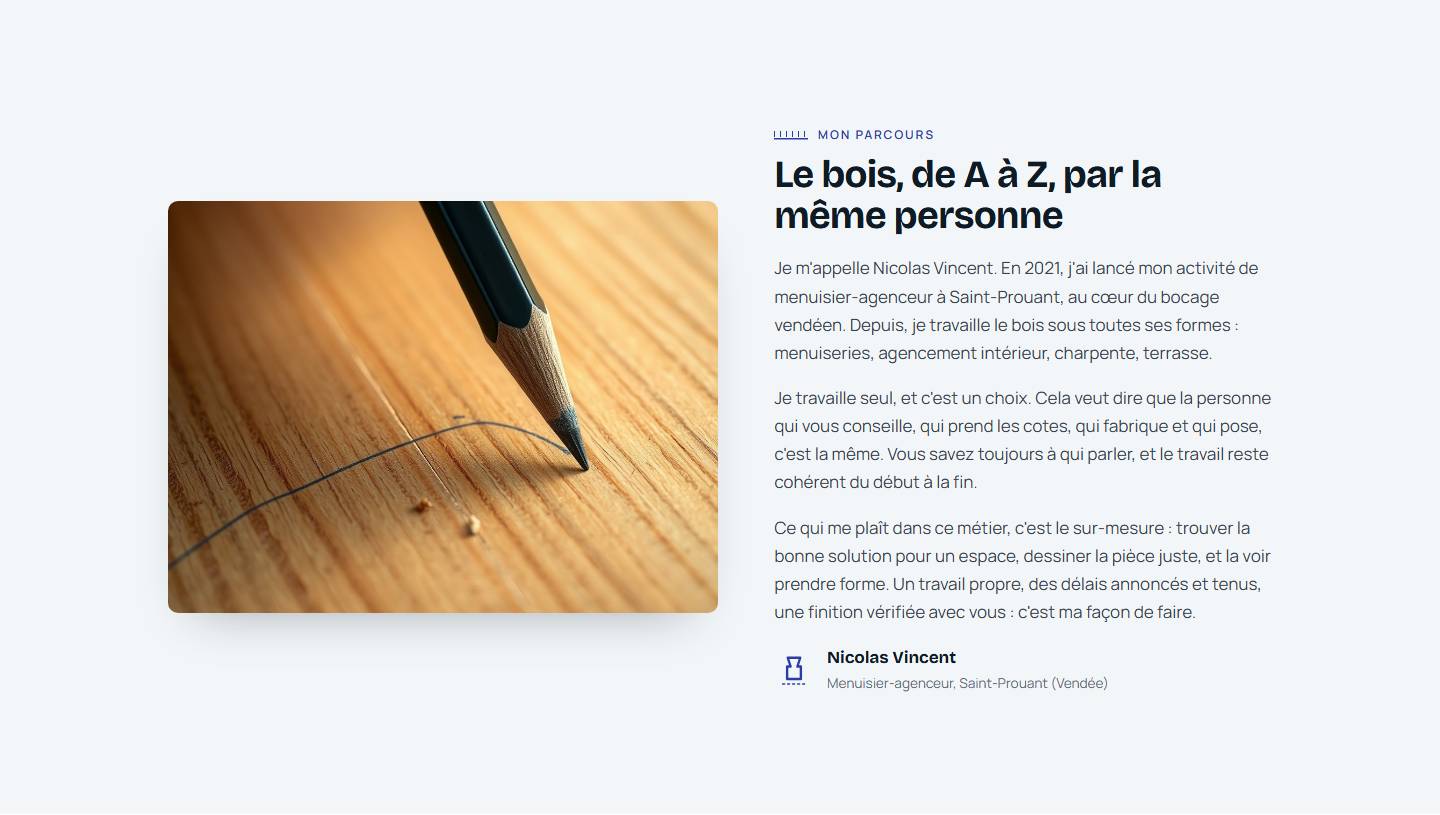 section — Le bois, de A à Z, par la même personne
