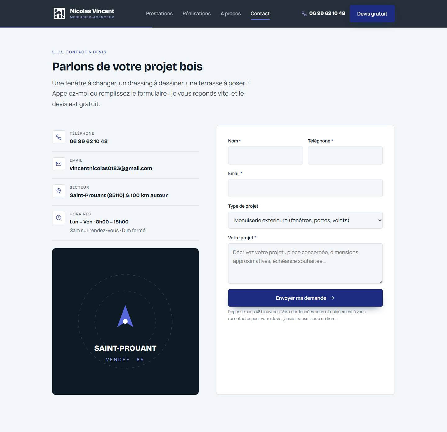 section — Parlons de votre projet bois