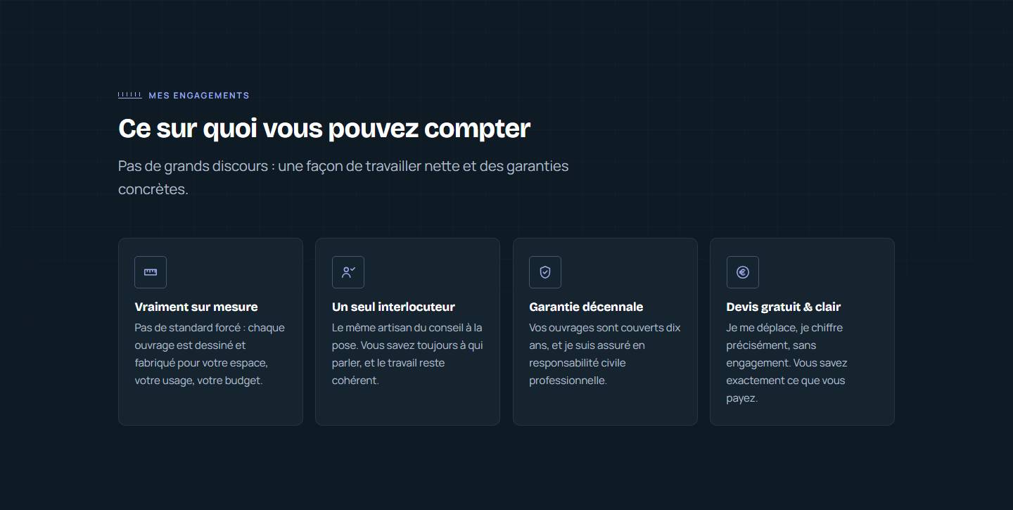 section — Ce sur quoi vous pouvez compter