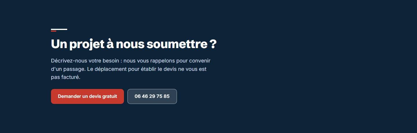 section — Un projet à nous soumettre ?
