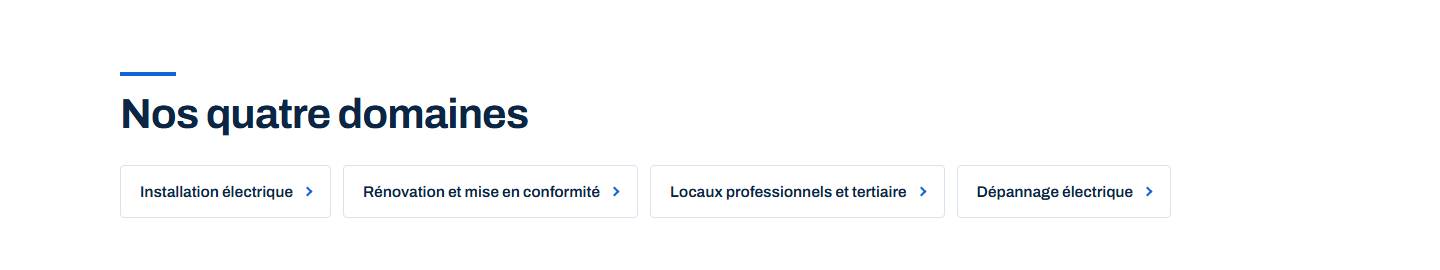 section — Nos quatre domaines