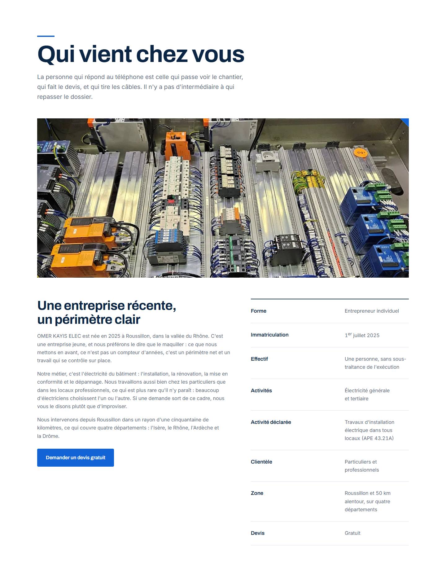 section — Qui vient chez vous