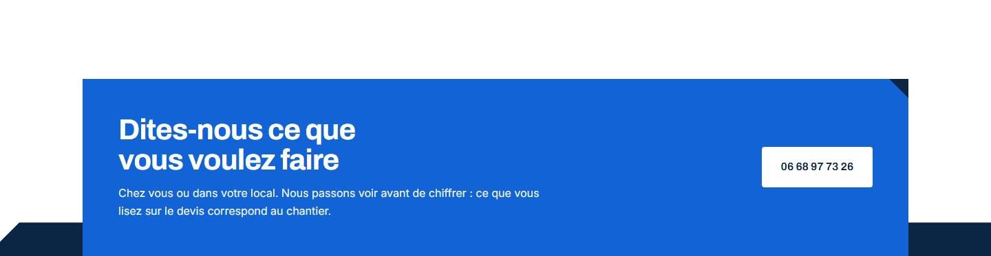 cta — Dites-nous ce que vous voulez faire
