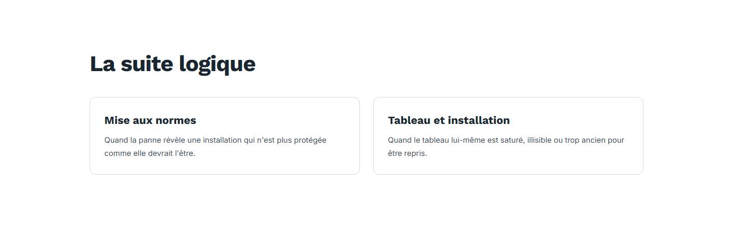 section — La suite logique