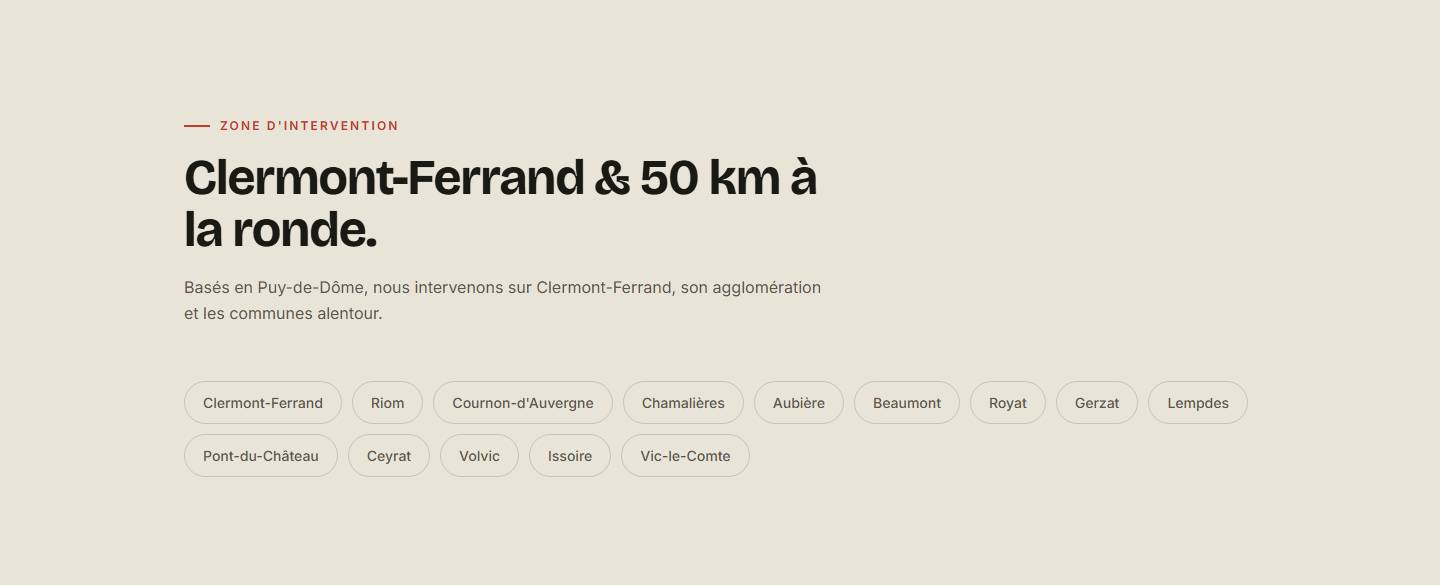 section — Clermont-Ferrand & 50 km à la ronde.