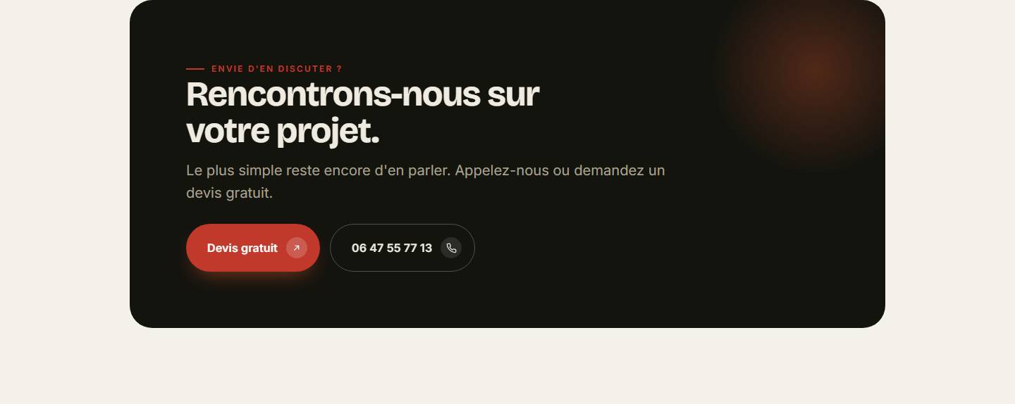 section — Rencontrons-nous sur votre projet.