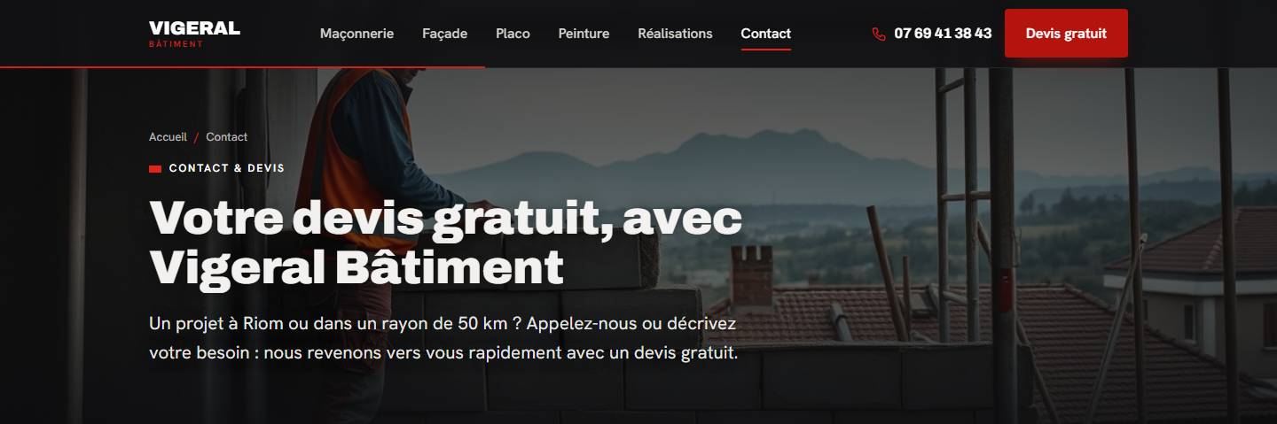 hero — Votre devis gratuit, avec Vigeral Bâtiment